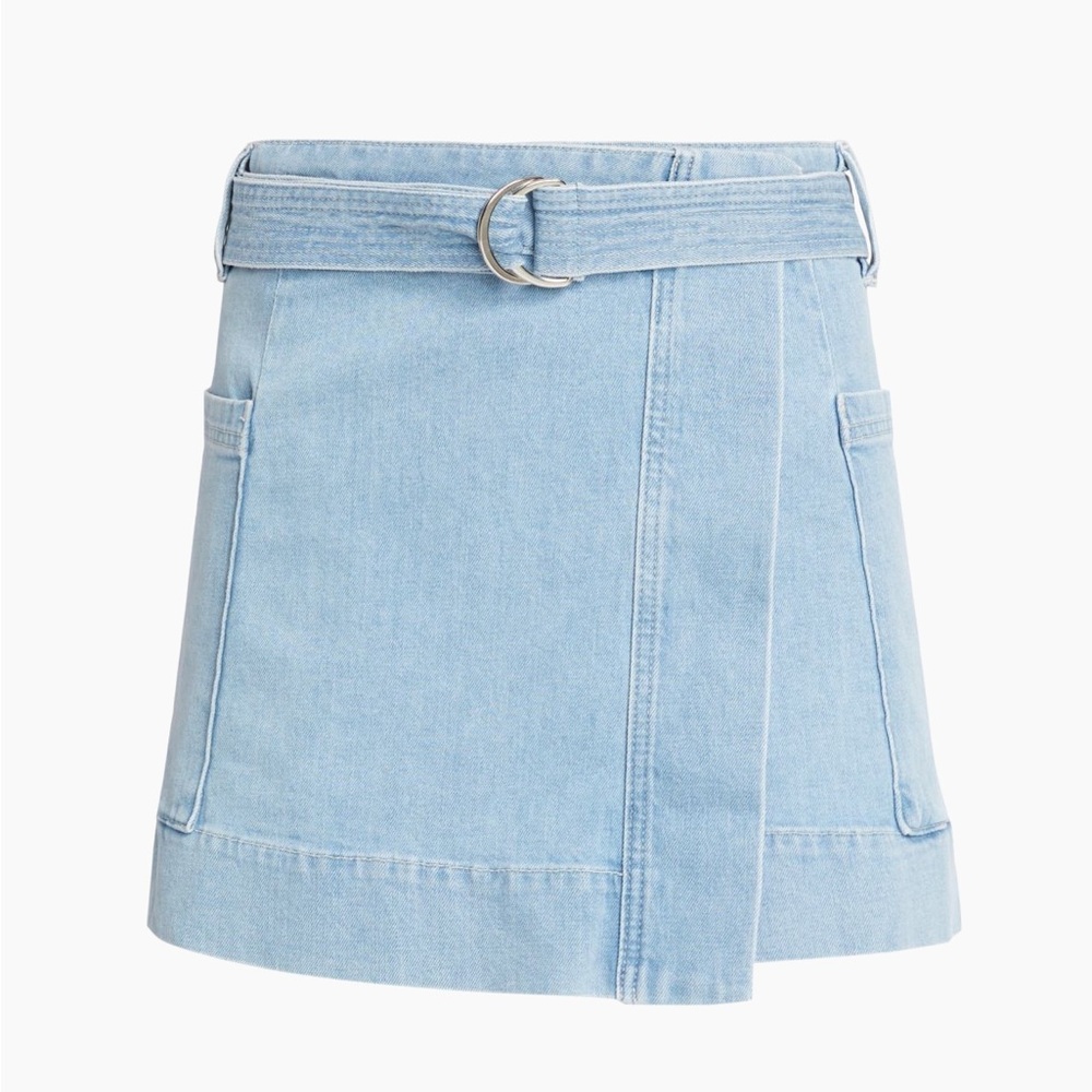 Rails Deanna wrap denim miniskirt